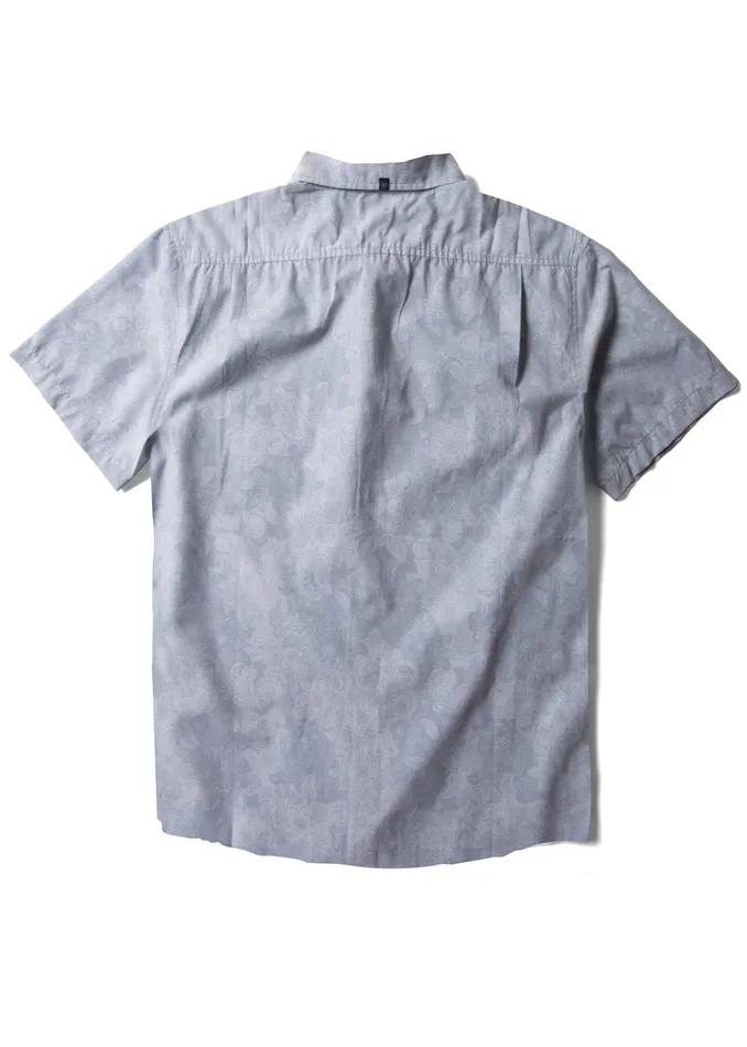 Shirts and Flannels Men Vissla Panorama Eco Ss Shirt Stone Blue