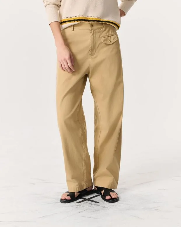 Shirts and Tops Renata Cotton Twill Utility Pants Beige 8211 rag and bone Women