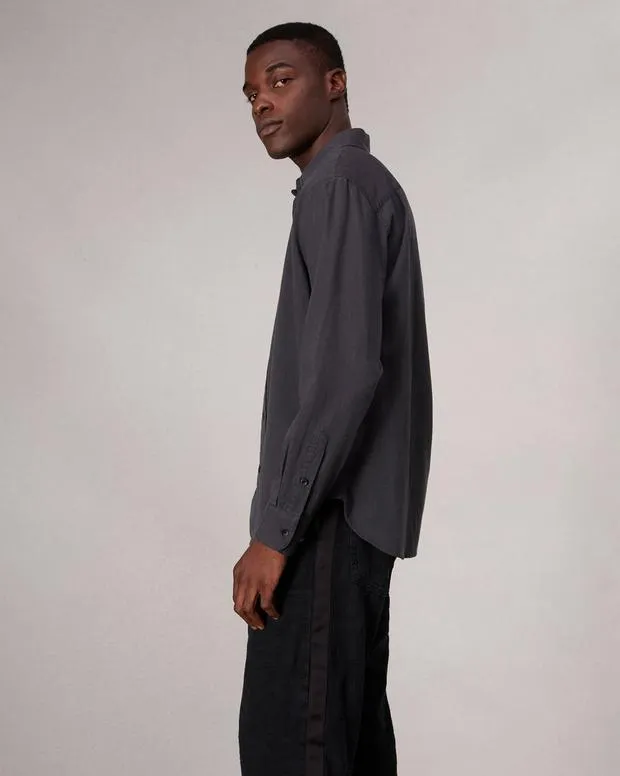 Shirts Finch Textured Striped Shirt Black StripeKhaki StripeRed Stripe 8211 rag and bone Men