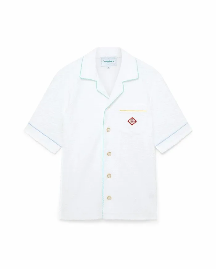 Shirts Men Casablanca Paris Monogram Towelling Shirt