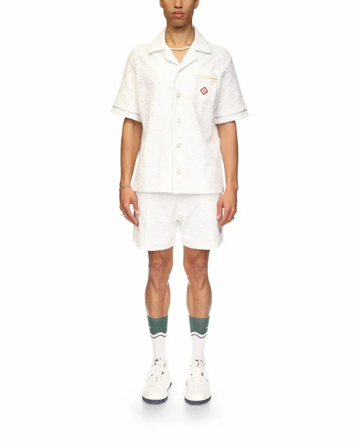 Shirts Men Casablanca Paris Monogram Towelling Shirt