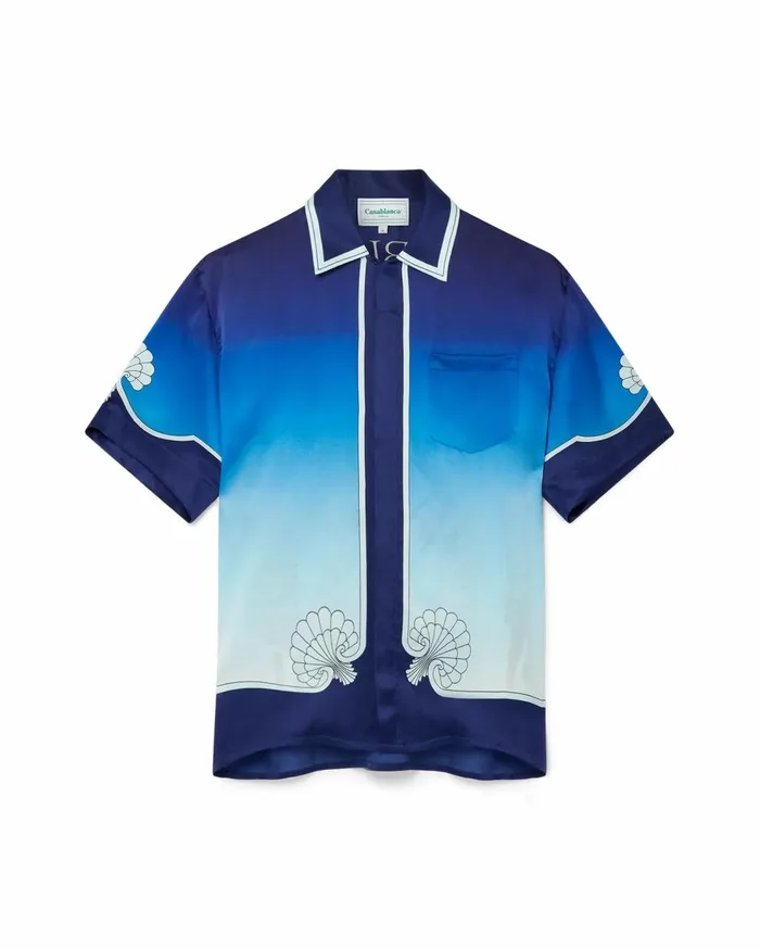 Shirts Men Casablanca Paris Place Vendome Silk Shirt