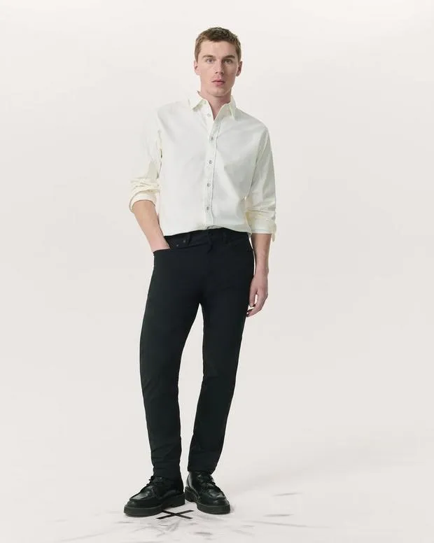 Shirts Men Tomlin StretchCotton Dobby Shirt ArmyDark GreyHeron BluePearl GreyWhite rag and bone