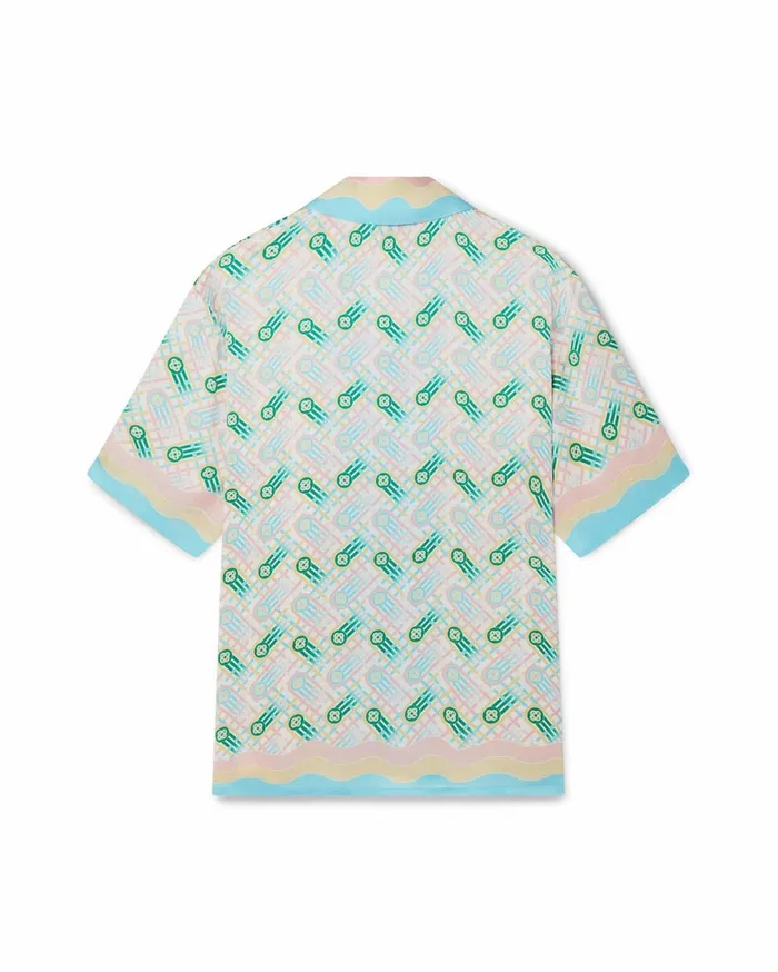 Shirts MenWomen Casablanca Paris Ping Pong Silk Shirt