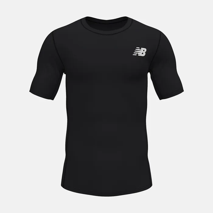 Shirts New Balance Men Baselayer Short Sleeve Top TEAM BLACK