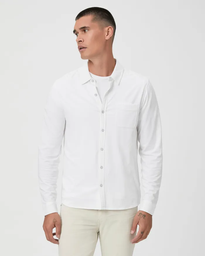 Shirts Stockton Button Up 8211 Fresh White PAIGE Men