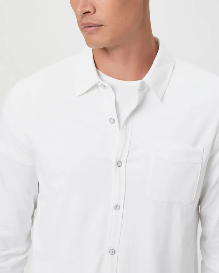 Shirts Stockton Button Up 8211 Fresh White PAIGE Men Shirts Stockton Button Up 8211 Fresh White PAIGE Men