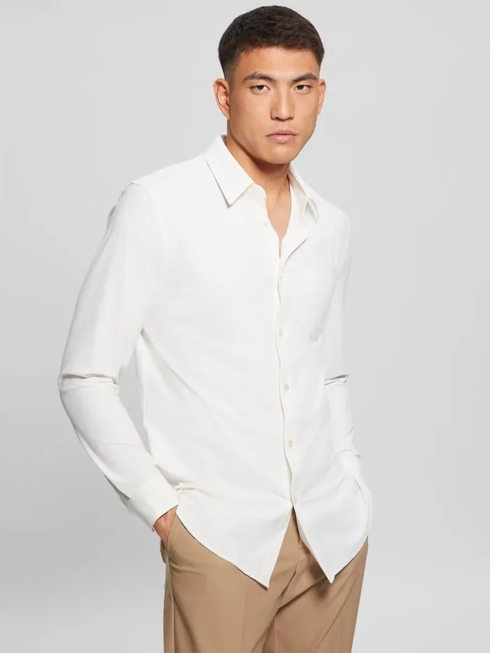 Shirts Sunset TechStretch Shirt Salt White 8211 GUESS Men