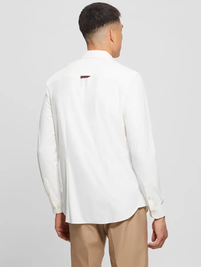 Shirts Sunset TechStretch Shirt Salt White 8211 GUESS Men Shirts Sunset TechStretch Shirt Salt White 8211 GUESS Men