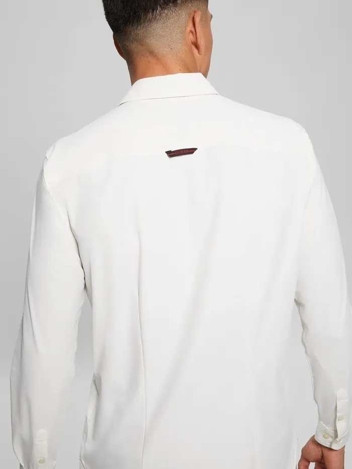 Shirts Sunset TechStretch Shirt Salt White 8211 GUESS Men Shirts Sunset TechStretch Shirt Salt White 8211 GUESS Men