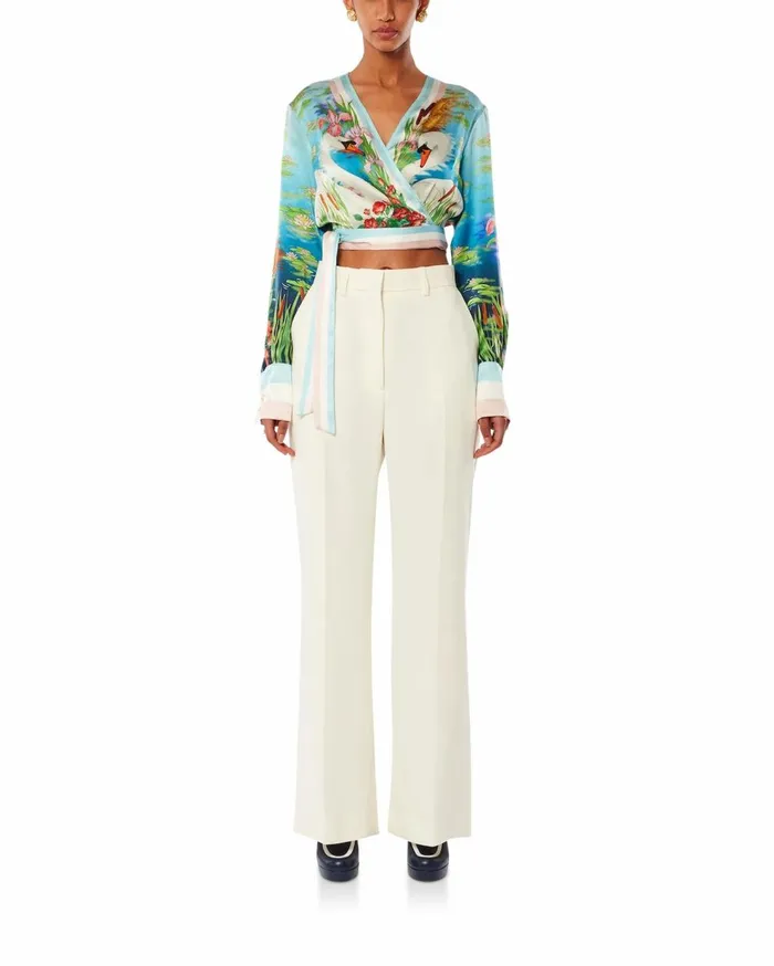 Shirts Women Casablanca Paris Le Lac Tranquille Wrap Blouse