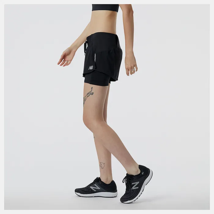 Shorts Impact Run 2in1 Short BLACK 8211 New Balance Women Shorts Impact Run 2in1 Short BLACK 8211 New Balance Women