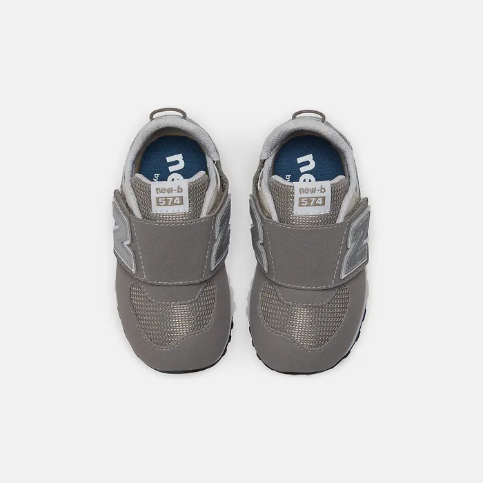 Size 0 8211 10 574 NEWB Hook and Loop Rain Cloud with Silver Metallic New Balance Kids Size 0 8211 10 574 NEWB Hook and Loop Rain Cloud with Silver Metallic New Balance Kids