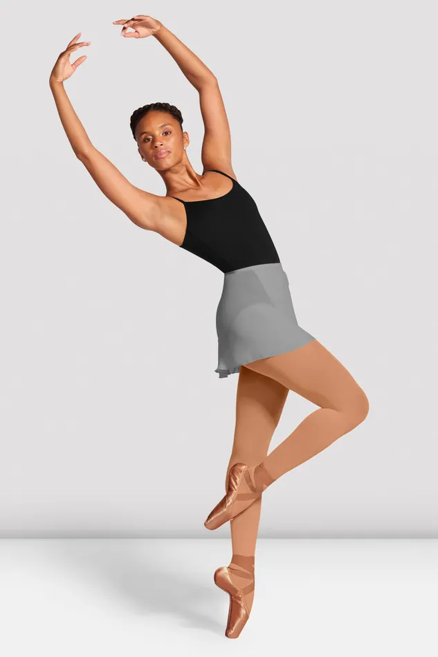 Skirts and Tutus Adult Bloch Ladies Vera Wrap Ballet Skirt Grey