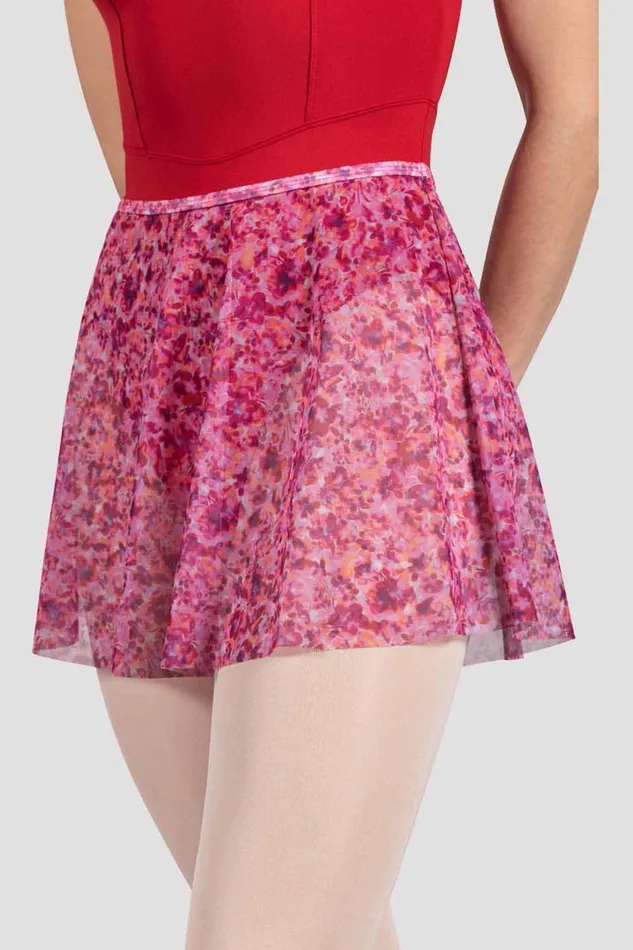 Skirts and Tutus Ladies Floral Printed Skirt Bell Flower 8211 Bloch Adult