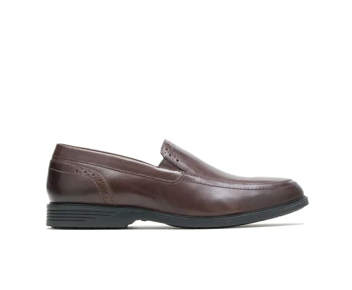 SlipOns Hush Puppies Men Shepsky SlipOn Dark Brown Leather