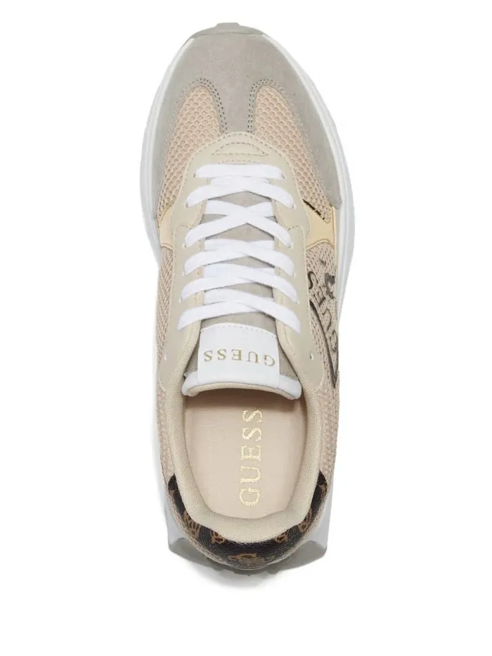 Sneakers GUESS Women Calebb Logo Print Sneakers Medium Natural Logo Sneakers GUESS Women Calebb Logo Print Sneakers Medium Natural Logo