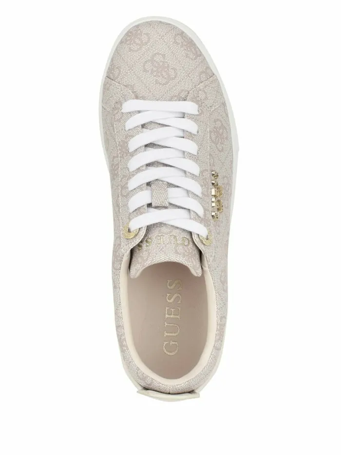 Sneakers Logo Print LowTop Sneakers Ivory 150 8211 GUESS Women Sneakers Logo Print LowTop Sneakers Ivory 150 8211 GUESS Women