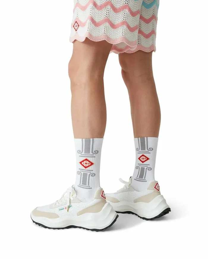 Sneakers Men Casablanca Paris Atlantis OffWhite Sneaker