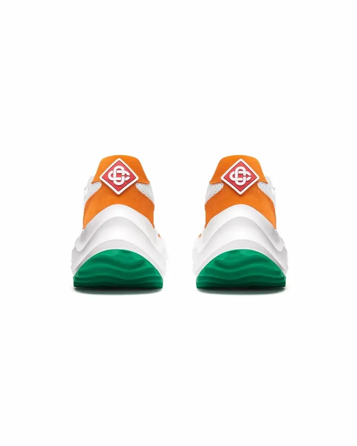 Sneakers Men Casablanca Paris Atlantis White and Clay Orange Sneaker