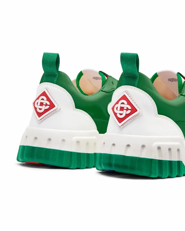 Sneakers Women Casablanca Paris Court Green and White Sneaker