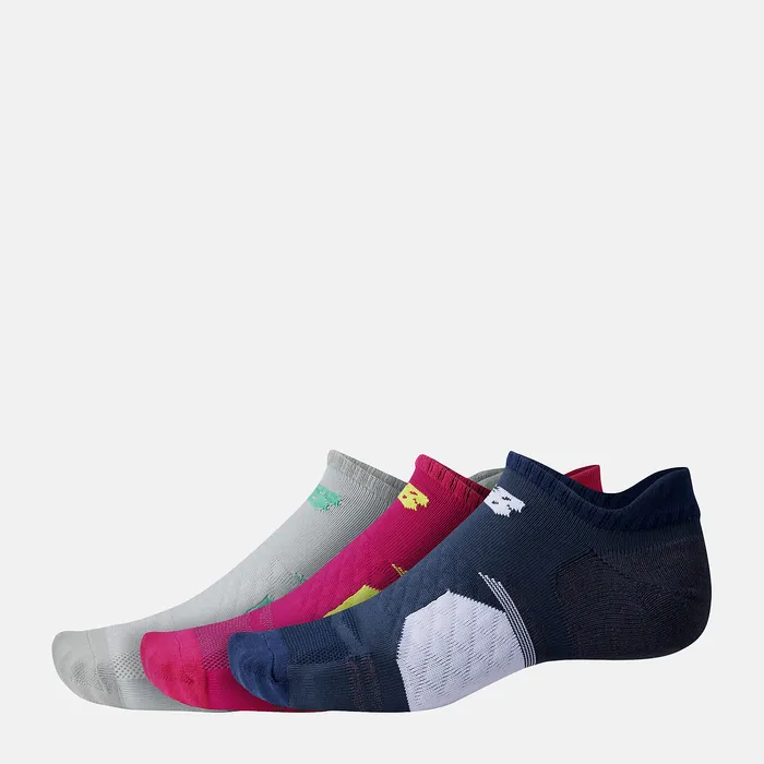 Socks MenWomen New Balance Running No Show Tab 3 Pack ASSORTED COLORS 2