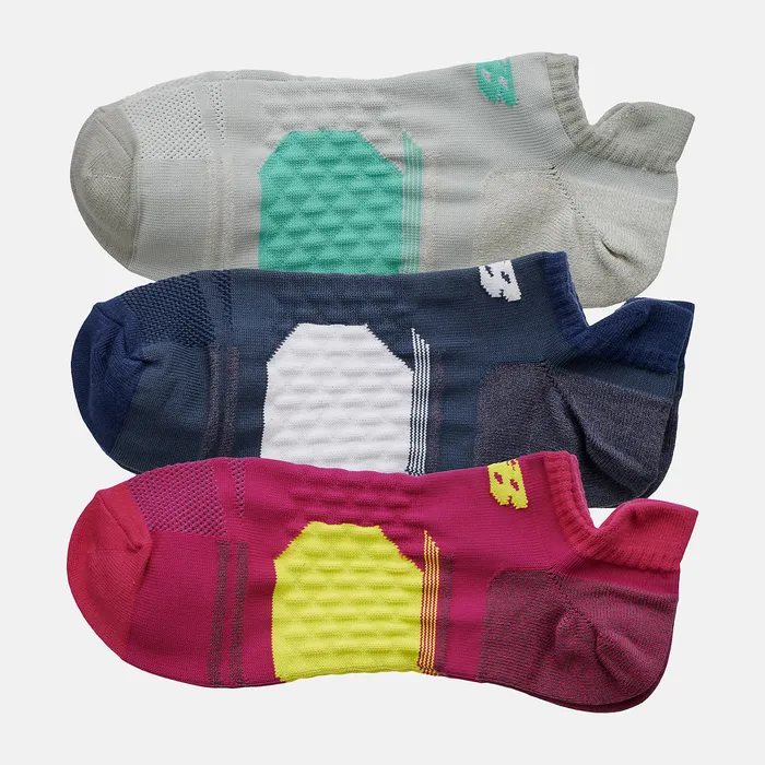 Socks MenWomen New Balance Running No Show Tab 3 Pack ASSORTED COLORS 2