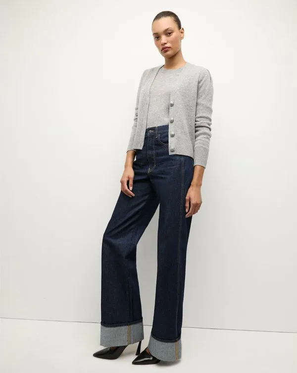 Solene Cashmere Cardigan Heather Grey Women Veronica Beard Sweaters Solene Cashmere Cardigan Heather Grey Women Veronica Beard Sweaters