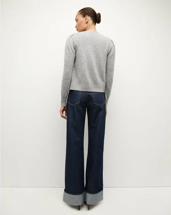 Solene Cashmere Cardigan Heather Grey Women Veronica Beard Sweaters Solene Cashmere Cardigan Heather Grey Women Veronica Beard Sweaters