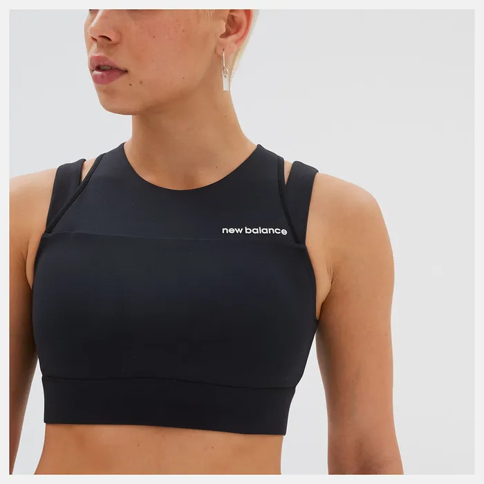 Sports Bras Women Shape Shield Crop Bra BLACK New Balance Sports Bras Women Shape Shield Crop Bra BLACK New Balance