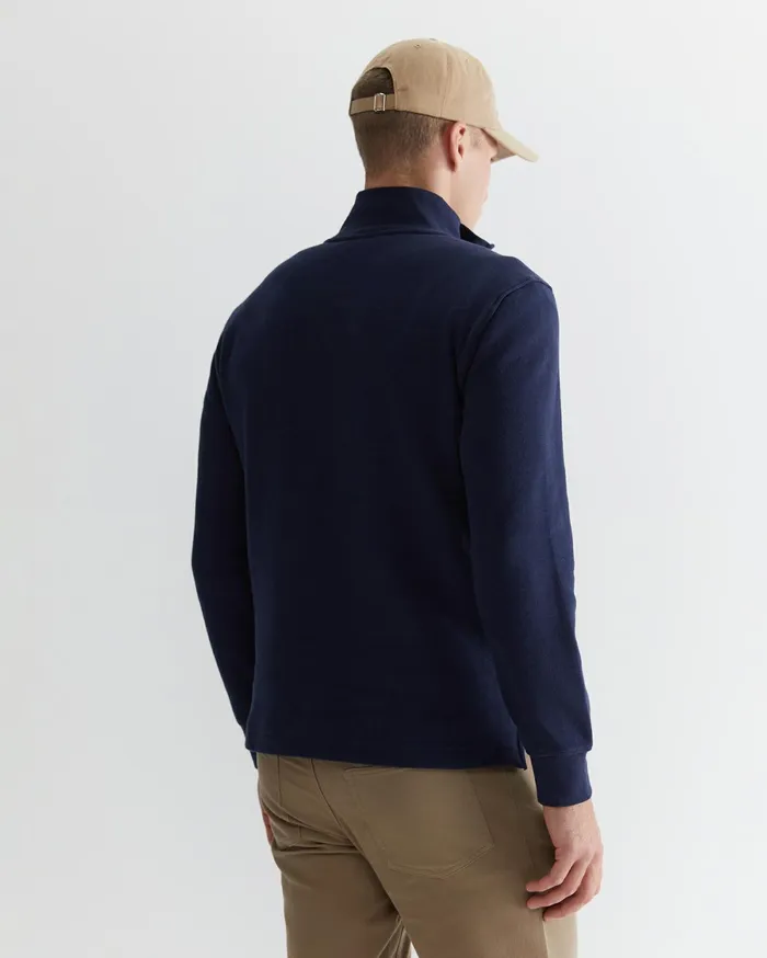Sportscraft Branson Quarter Zip Navy Men Knitwear