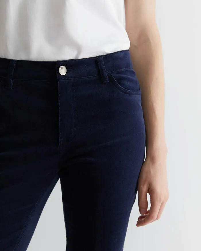 Sportscraft Cleo Velvet Pant Navy Women Pants