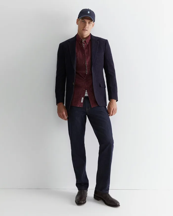 Sportscraft Cullen Cord Shirt Wineberry Men Shirts