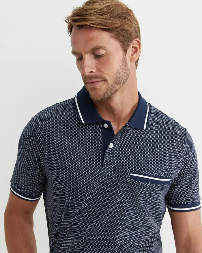 Sportscraft Derry Polo Navy Men TShirts and Polos