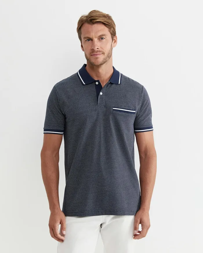 Sportscraft Derry Polo Navy Men TShirts and Polos