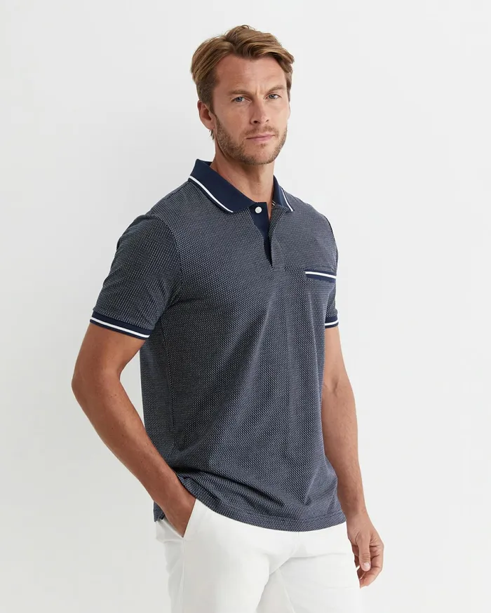 Sportscraft Derry Polo Navy Men TShirts and Polos