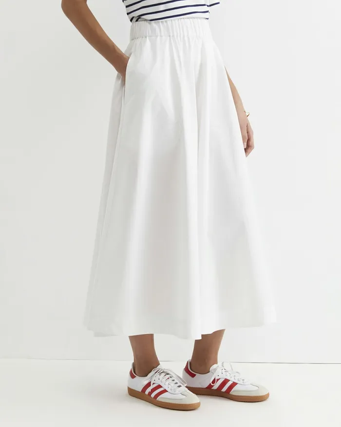 Sportscraft Elina Cotton Maxi Skirt White Women Skirts