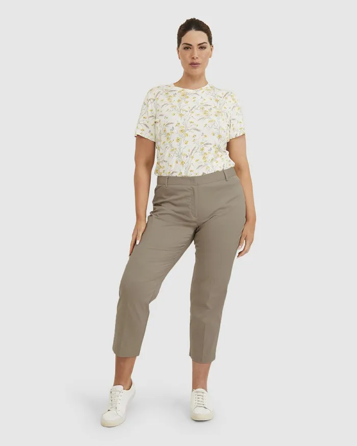 Sportscraft Eva Capri Latte Women Pants