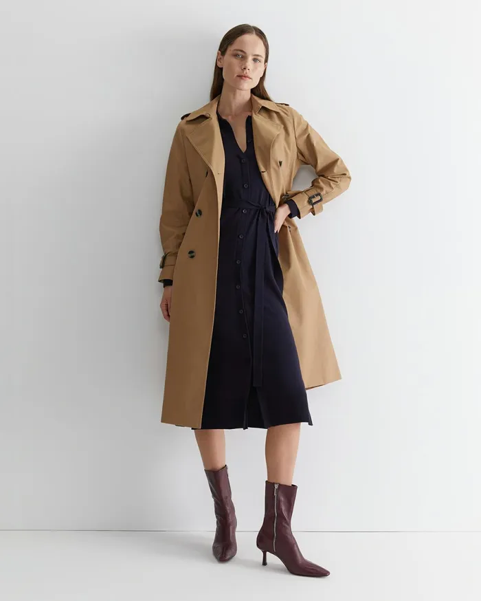 Sportscraft Francis Merino Wool Knit Dress Navy Women Dresses