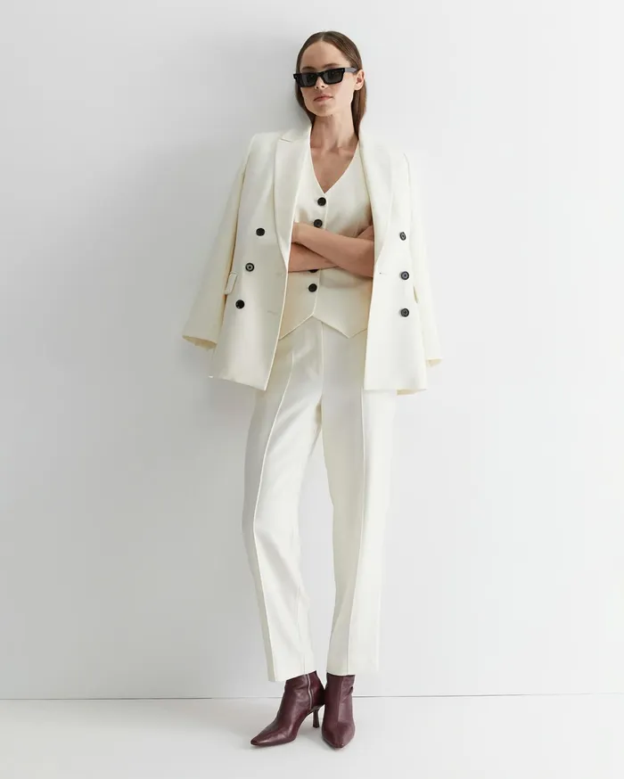 Sportscraft Frankie Twill Vest Winter White Women Jackets and Vests