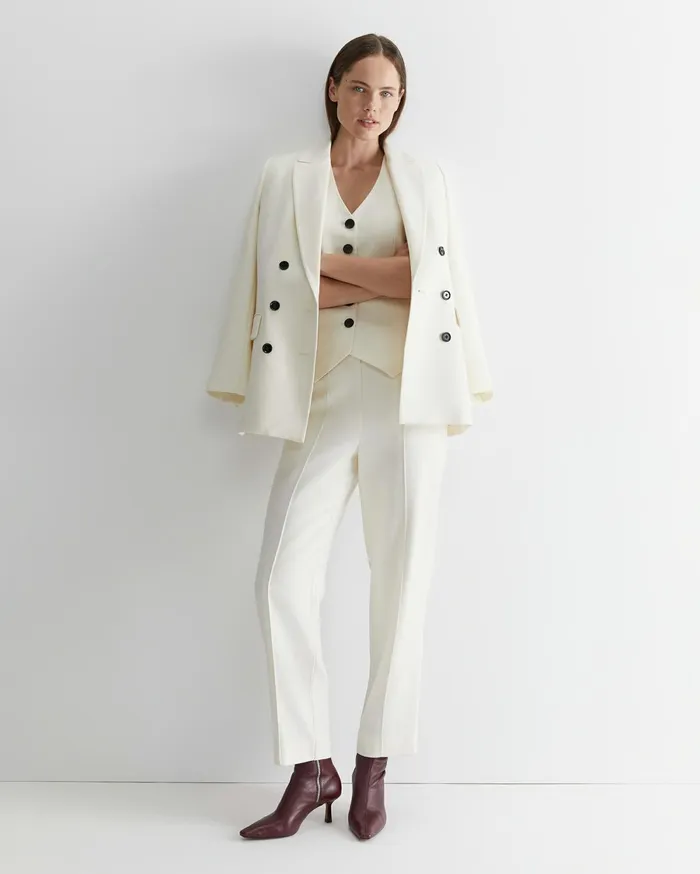 Sportscraft Frankie Twill Vest Winter White Women Jackets and Vests