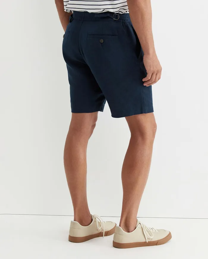Sportscraft Holland Linen Short Navy Men Shorts