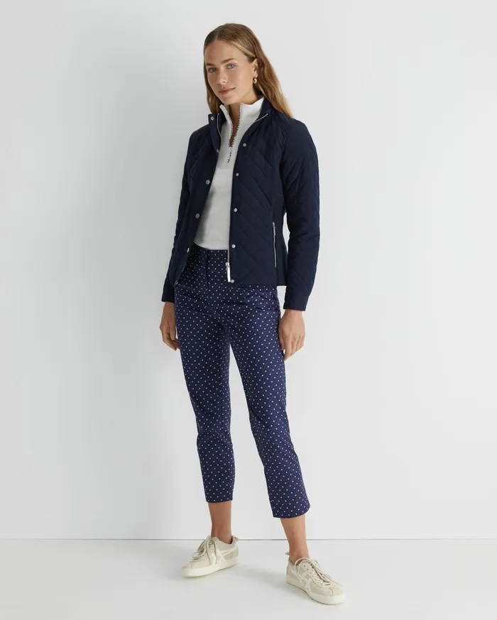 Sportscraft Katie Print Pant Navywhite Women Pants