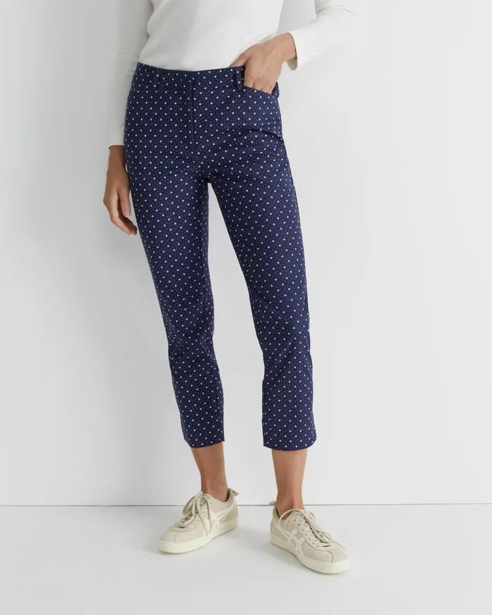 Sportscraft Katie Print Pant Navywhite Women Pants