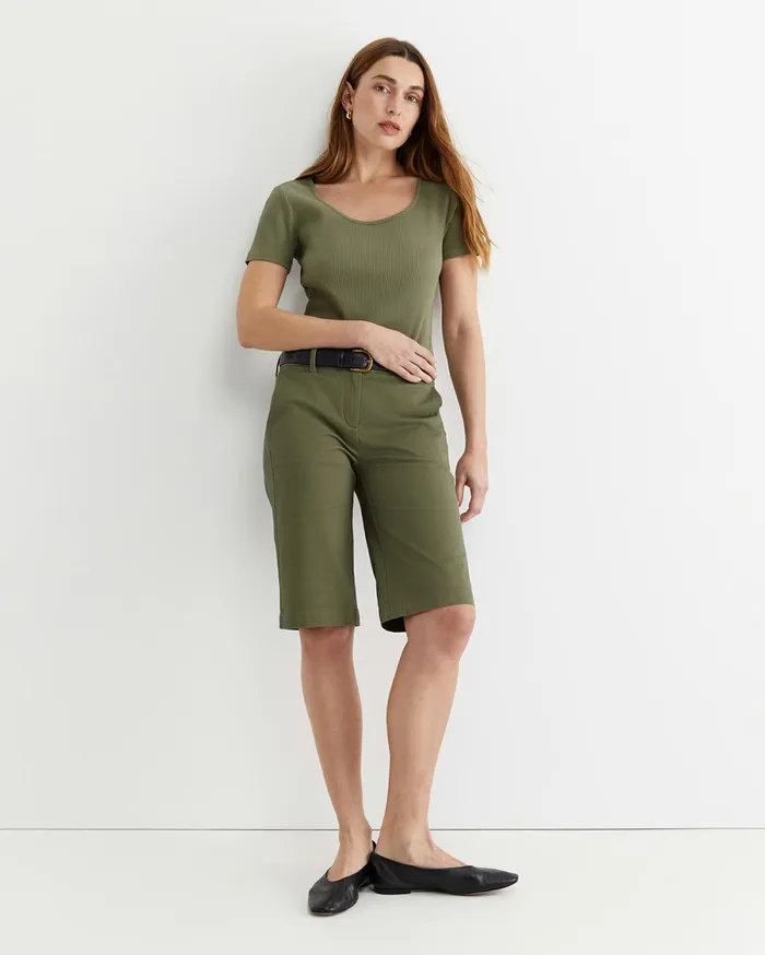 Sportscraft Laura Chino Short Khaki Women Shorts