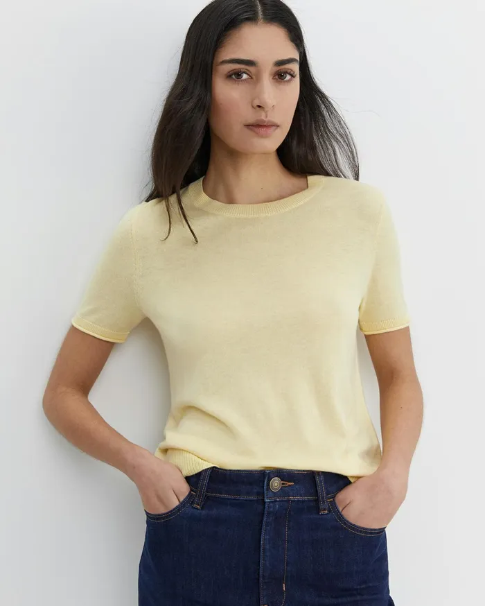 Sportscraft Laurina Knit Tee Yellow Women Tops and Tees