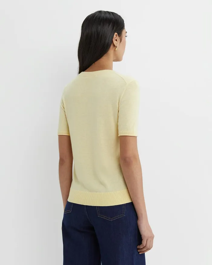 Sportscraft Laurina Knit Tee Yellow Women Tops and Tees