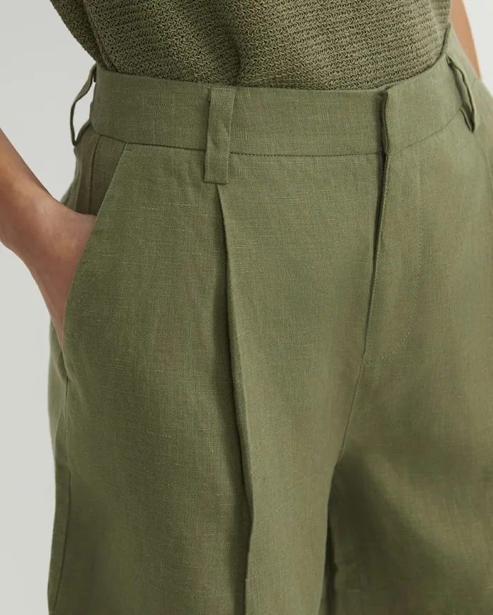 Sportscraft Lilou Linen Short Khaki Women Shorts