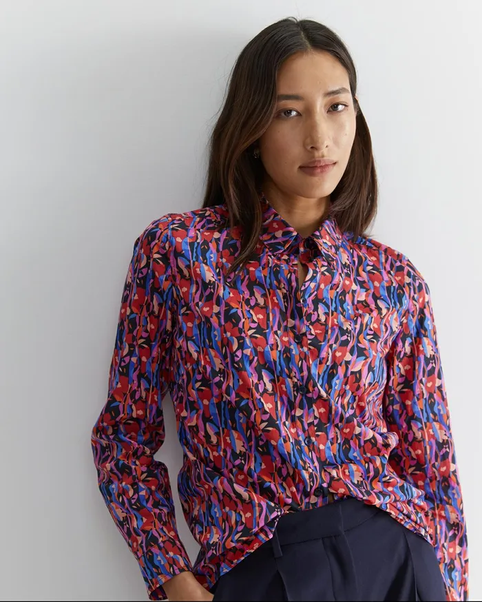 Sportscraft Nayra Liberty Shirt Red Multi Women Shirts