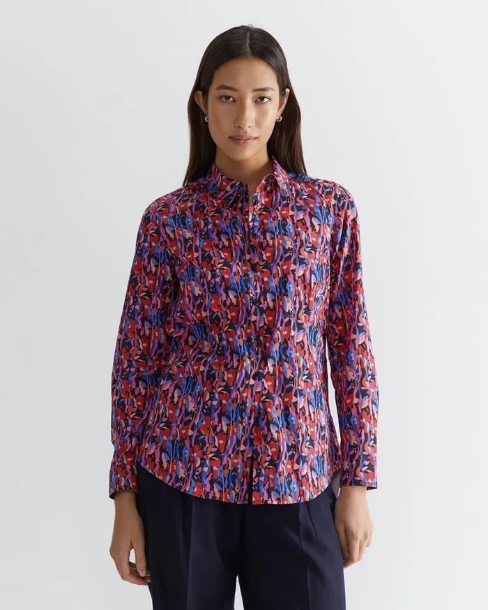 Sportscraft Nayra Liberty Shirt Red Multi Women Shirts